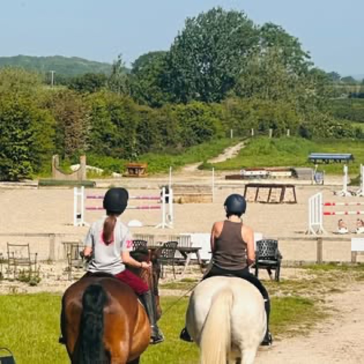 A dressage competitor at Wickstead Farm